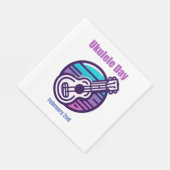 Serviette En Papier 2 février - Journée Ukulele (Coin)