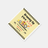 Serviette En Papier 2e anniversaire Grossissant deux rapide voiture de (Coin)