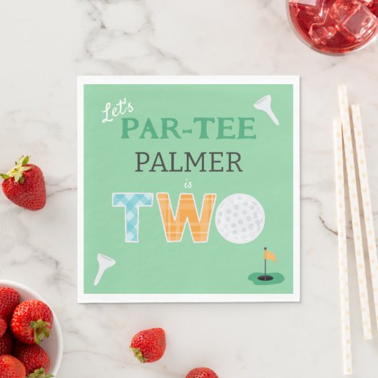 Serviette En Papier 2e anniversaire Par-tee Golf (En situation)