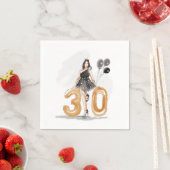 Serviette En Papier 30 ans, 30 ans heureux (En situation)