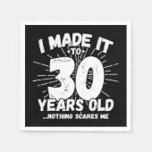 Serviette En Papier 30 ans vieux mème sarcastique drôle 30ème annivers (Devant)