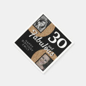 Serviette En Papier 30 et Fabulous Gold Parties scintillant 2 Photo 30 (Coin)