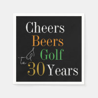 30e anniversaire Cheers and Beers Golf Black and G