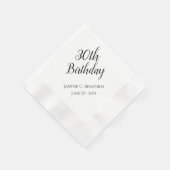 Serviette En Papier 30e anniversaire de fête des serviettes personnali (Coin)