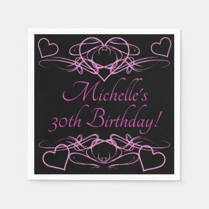 Serviette En Papier 30e anniversaire de la femme
