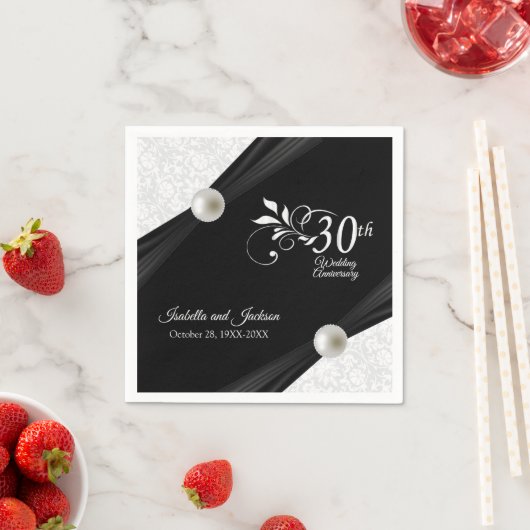 Serviette En Papier 30e anniversaire de Pearl Design (En situation)