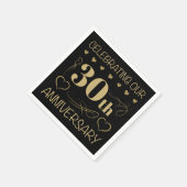 Serviette En Papier 30e anniversaire du Mariage (Coin)