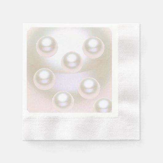 Serviette En Papier 30e anniversaire du Mariage Pearl (Devant)