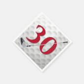 Serviette En Papier 30e anniversaire Golf Club Napkins (Coin)