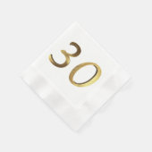 Serviette En Papier 30e anniversaire Mariage Anniversaire Numéro d'or (Coin)