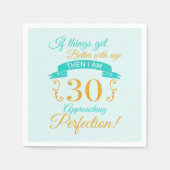Serviette En Papier 30e anniversaire mieux avec l'âge (Devant)