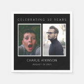 Serviette En Papier 30e anniversaire photo coller serviettes (Devant)