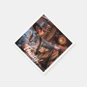 Serviette En Papier 30e anniversaire photo trente hommes amusants (Coin)