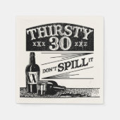 Serviette En Papier 30e anniversaire serviettes (Devant)