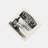 Serviette En Papier 30e anniversaire serviettes (Coin)