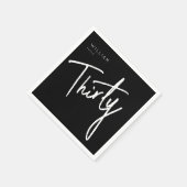 Serviette En Papier 30ème Trente Trente Trente Anniversaire Napkin (Coin)