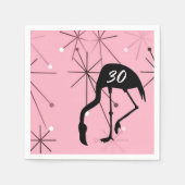 Serviette En Papier 30th Birthday MidCentury Modern Atomic Starburst (Devant)