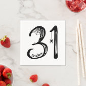 Serviette En Papier 31 octobre Spider Web (En situation)