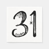 Serviette En Papier 31 octobre Spider Web (Devant)