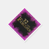 Serviette En Papier 32e anniversaire  (Coin)