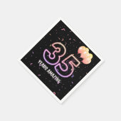 Serviette En Papier 35e anniversaire Balloons et Confetti (Coin)
