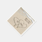 Serviette En Papier 35e anniversaire Beach Hearts Napkins (Coin)