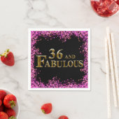 Serviette En Papier 36e anniversaire (En situation)