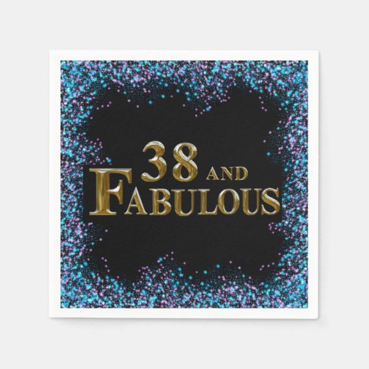 Serviette En Papier 38e anniversaire (Devant)