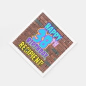 Serviette En Papier 38e anniversaire ~ Amusant, Graffiti urbain inspir (Coin)