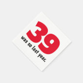 Serviette En Papier 39 était si dernière année (Coin)