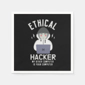 Serviette En Papier 39.Hackers éthicaux My Other Computer Is Your Comp (Devant)