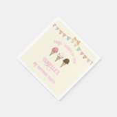 Serviette En Papier 3 Cuillérées de Fun Anniversaire 3 ans Glace (Coin)