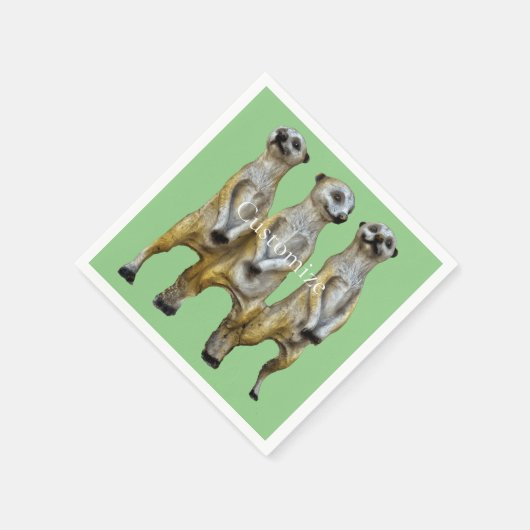 Serviette En Papier 3 Meerkats debats Thunder_Cove (Coin)