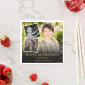 Serviette En Papier 3 Photo Collage Parti de retraite (En situation)