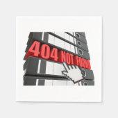 Serviette En Papier 404 Message d'erreur de site Web introuvable (Devant)