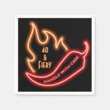 40 and Fiery, 40th Birthday Party Favor