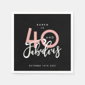 Serviette En Papier 40 et fabuleuse plaque en papier (Devant)