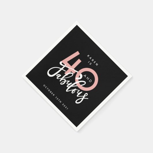 Serviette En Papier 40 et fabuleuse plaque en papier (Coin)