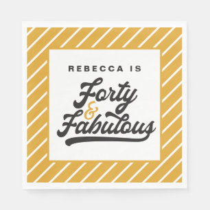 Serviette En Papier 40 et fabuleuses serviettes de fête d'anniversaire