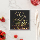Serviette En Papier 40 et Fabuleux anniversaire (En situation)