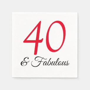 Serviette En Papier 40 et Fabuleux serviettes d'anniversaire