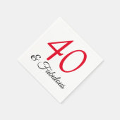 Serviette En Papier 40 et Fabuleux serviettes d'anniversaire (Coin)