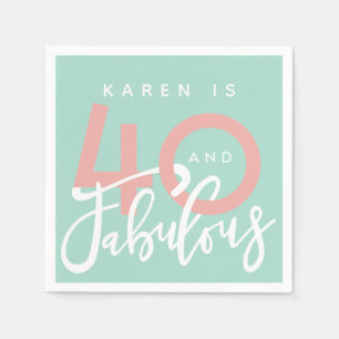 Serviette En Papier 40 et fabuleux serviettes de fête d'anniversaire