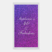 Serviette En Papier 40 & Fabuleux Anniversaire rose violet Parties sci (Devant)