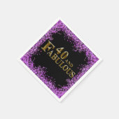 Serviette En Papier 40e anniversaire (Coin)