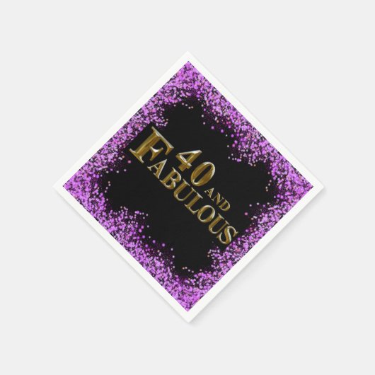 Serviette En Papier 40e anniversaire (Coin)