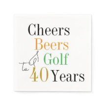 40e anniversaire Cheers Beers Golf Anniversaire