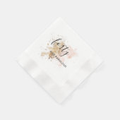 Serviette En Papier 40e anniversaire de rose et d'or (Coin)
