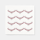 Serviette En Papier 40e anniversaire de Ruby Mariage serviettes person (Devant)