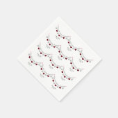 Serviette En Papier 40e anniversaire du Mariage Ruby argent et serviet (Coin)